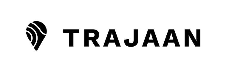 Trajaan logo / white